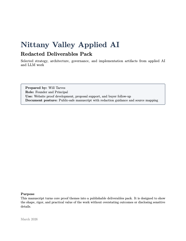 Cover preview of the NVAA deliverables pack